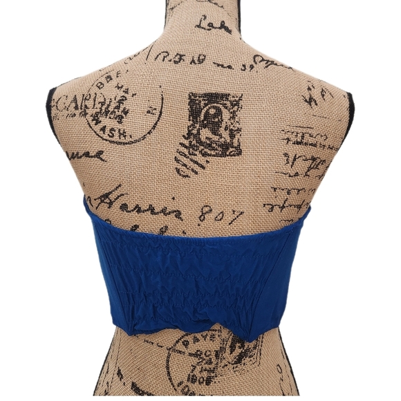 Vintage Embelished Corsett, Royal Blue/Silver, Womens Medium - Picture 4 of 8